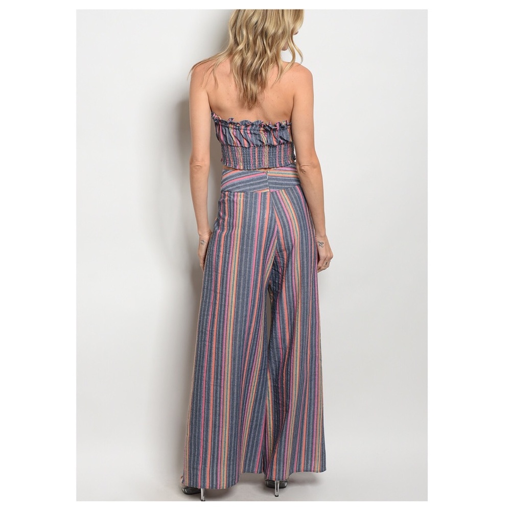 Multicolor Striped 2 piece Set - Picture 5 of 5